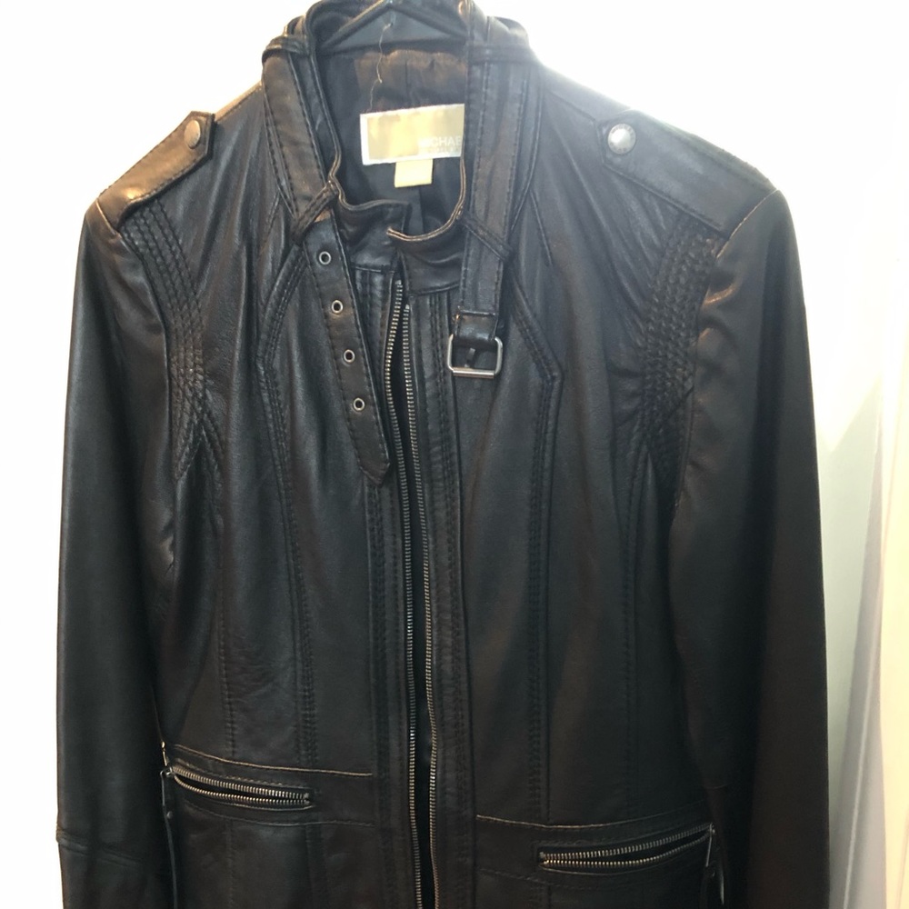 Michael kors leather jacket